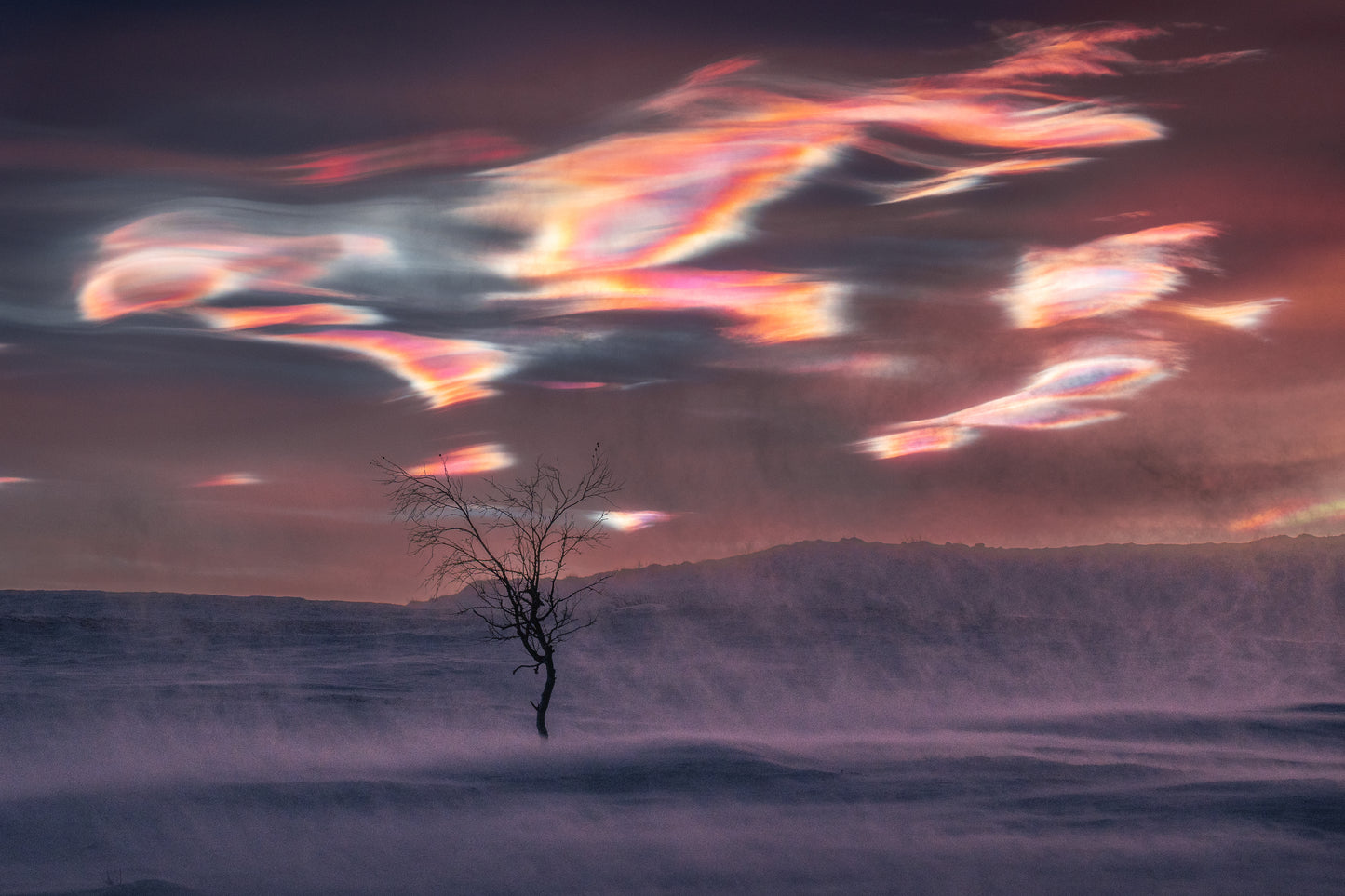 Jetro Luhtaa x Novapuro "Nacreous Clouds" Organic T-Shirt | Nordic Sky Design