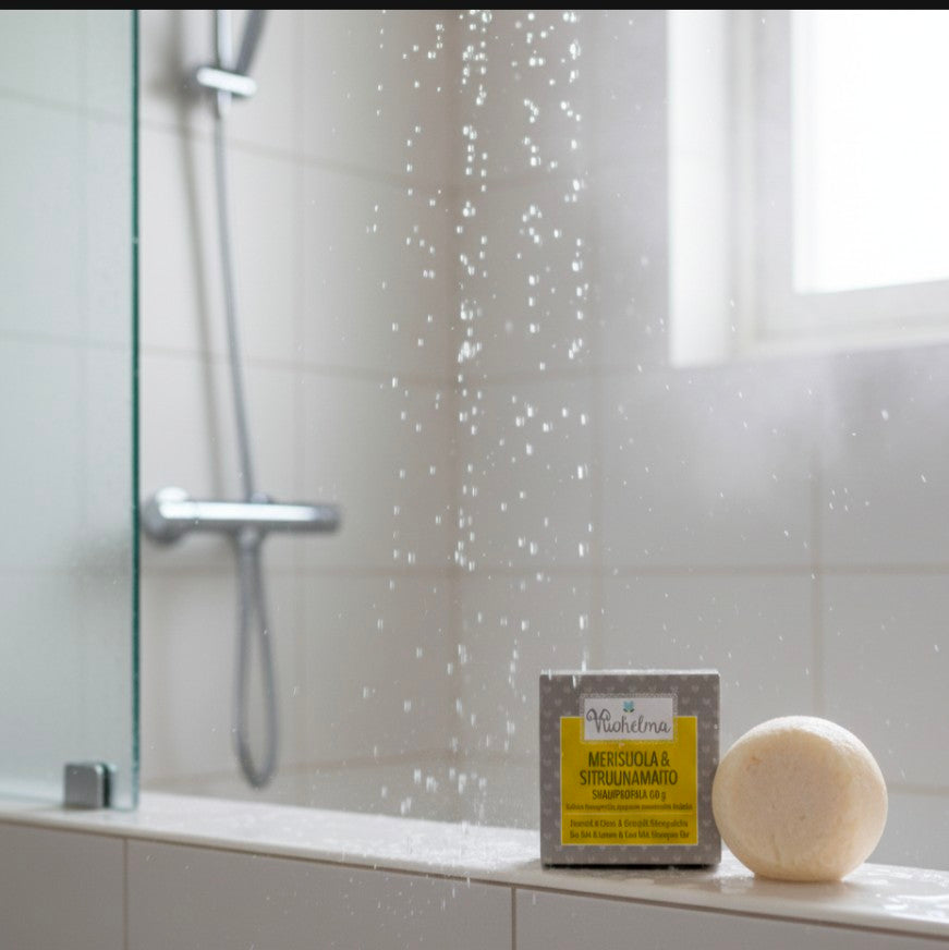 Novapuro Selects: Vuohelma "Sea Salt & Lemon Milk" Shampoo Bar