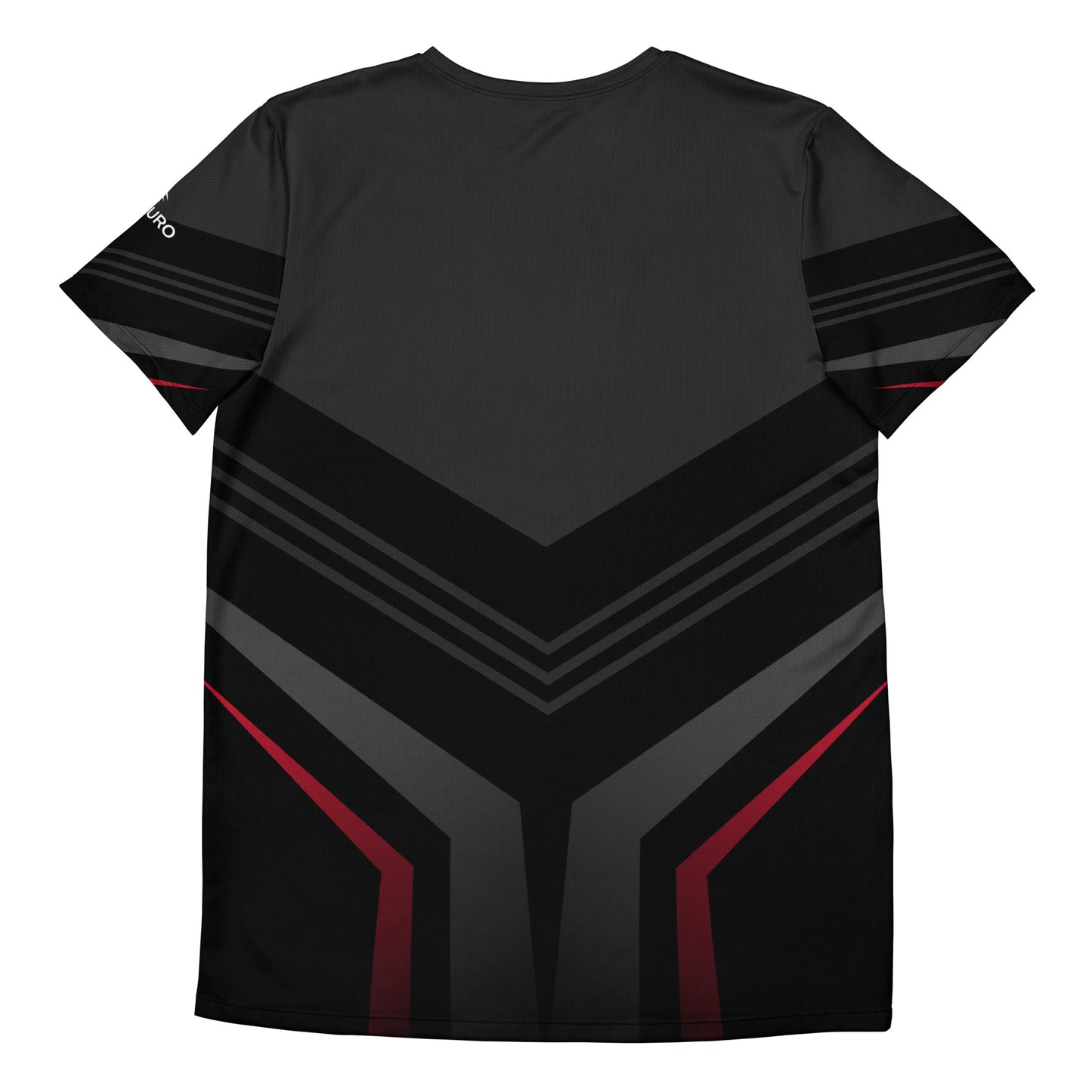 Black Novapuro Signature men's athletic t-shirt, sustainable sports mesh fabric