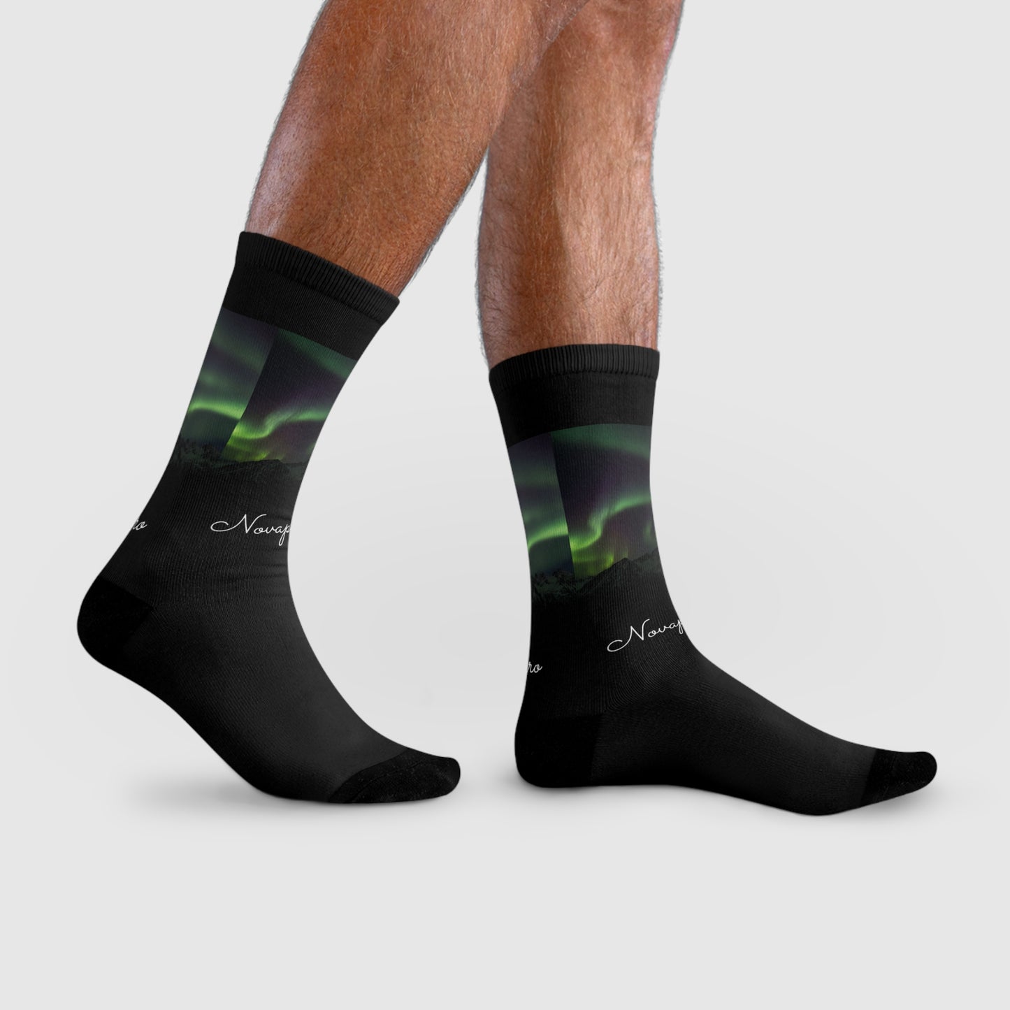 Novapuro Original "Aurora Night" Premium Crew Socks