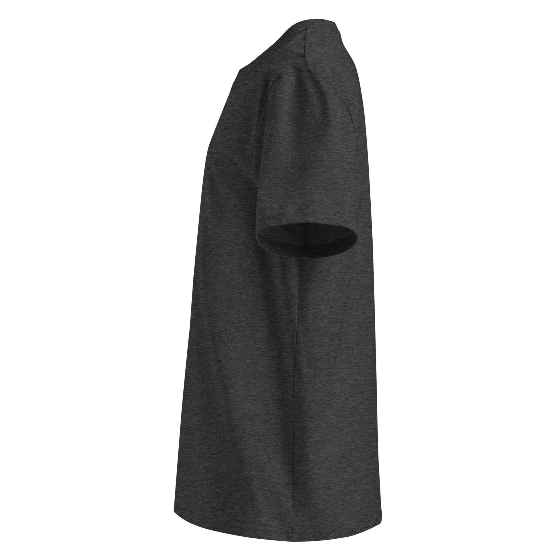 Front view of the minimalist black organic cotton t-shirt from the Niko Laurila x Novapuro collaboration