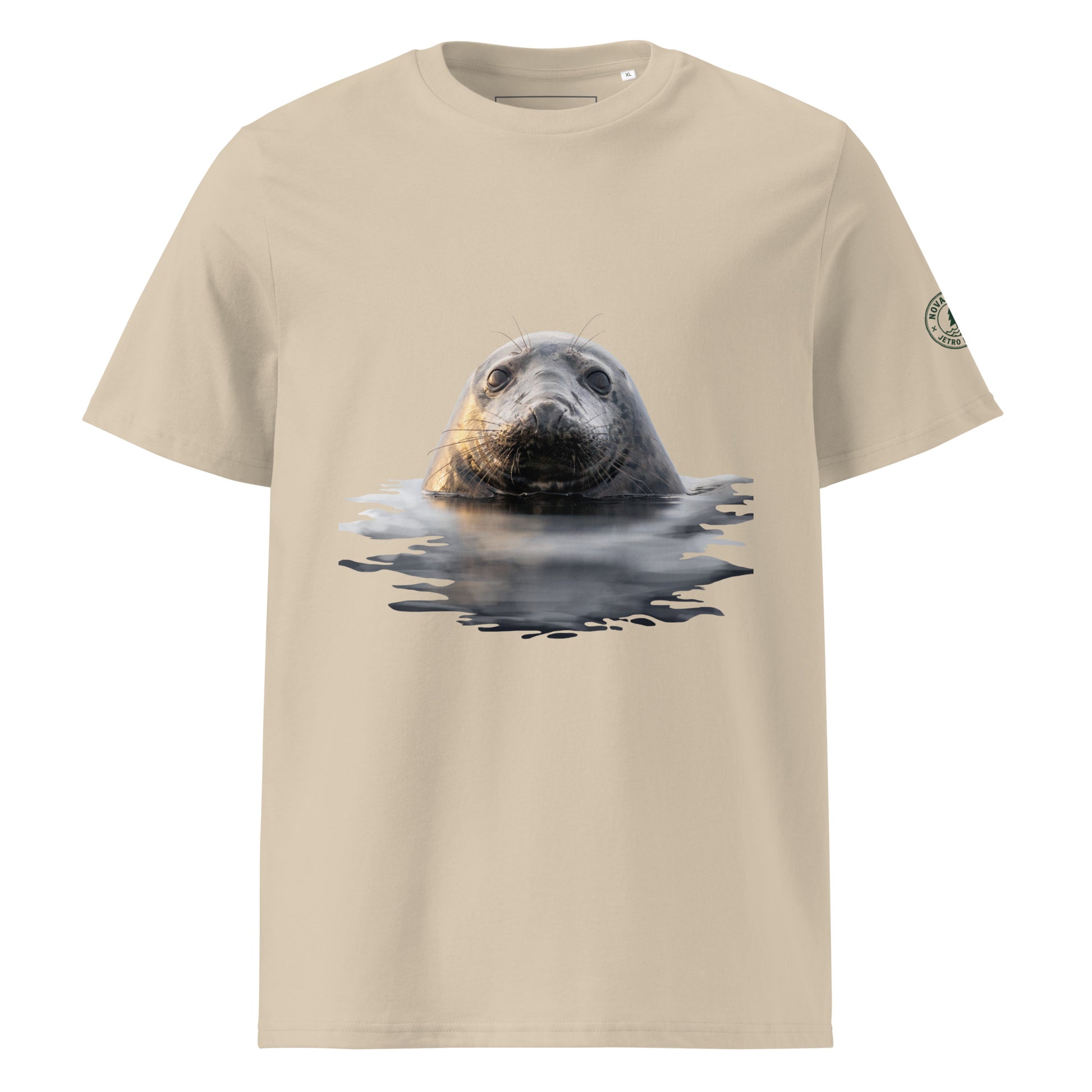 Elevate your style with the Jetro Luhtaa x Novapuro Saimaa Ringed Seal organic t-shirt. A premium, eco-friendly tee featuring rare Finnish wildlife.